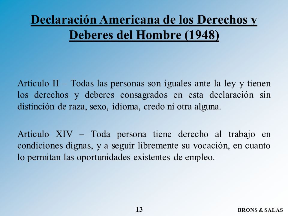 Declaración Americana de los Derechos y Deberes del Hombre (1948)