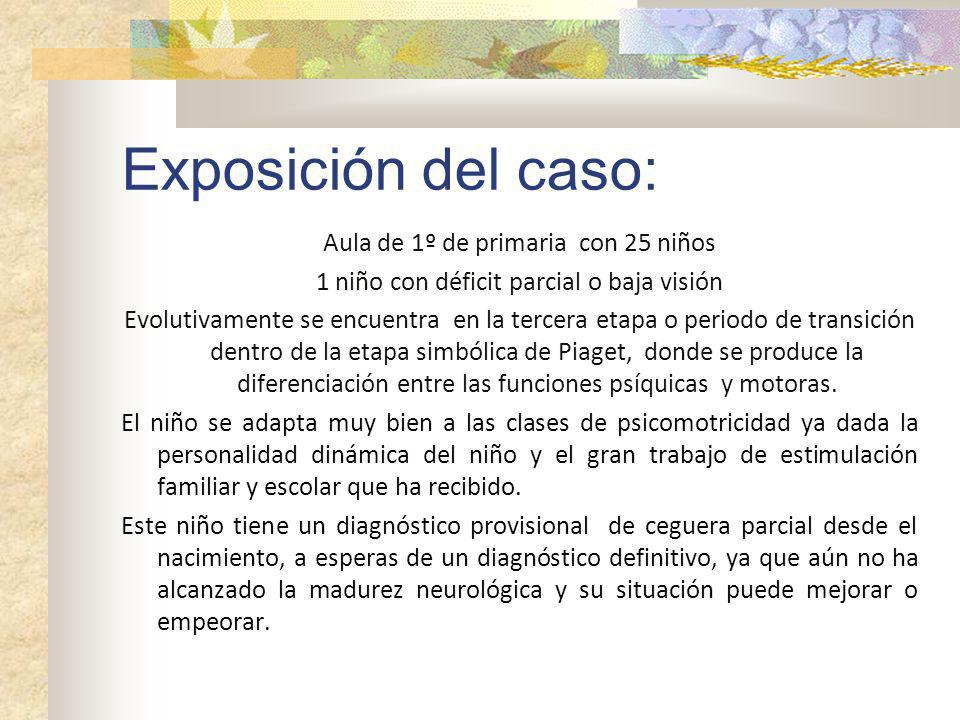 Exposición del caso: Aula de 1º de primaria con 25 niños