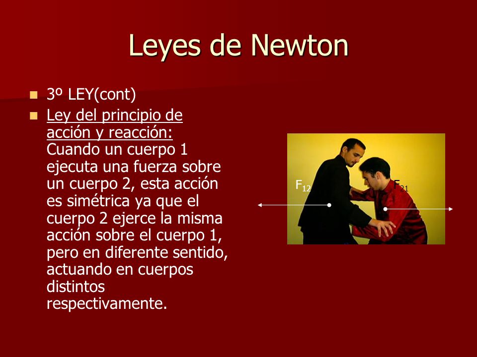 Leyes de Newton 3º LEY(cont)