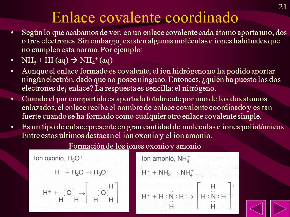 Enlace covalente coordinado
