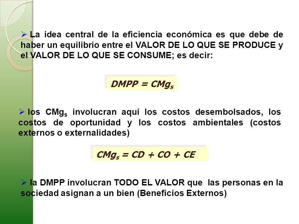 DMPP = CMgs CMgs = CD + CO + CE
