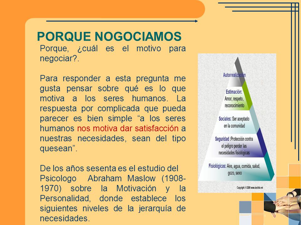 PORQUE NOGOCIAMOS Porque, ¿cuál es el motivo para negociar .