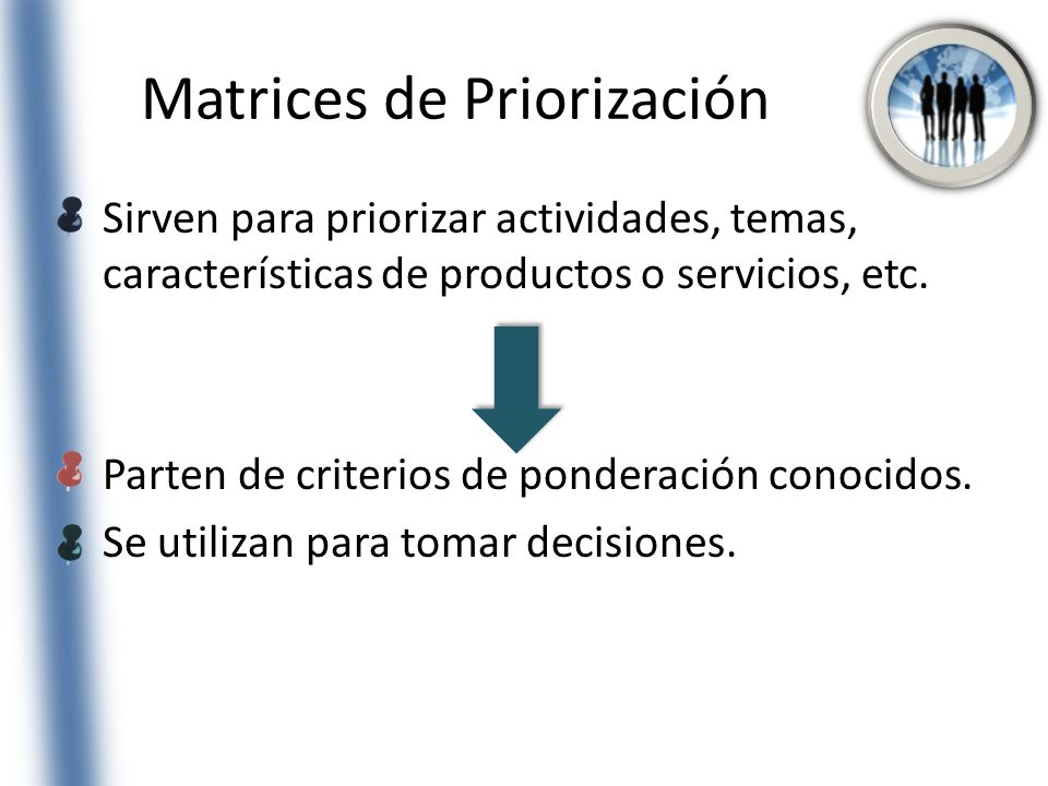 Matrices de Priorización