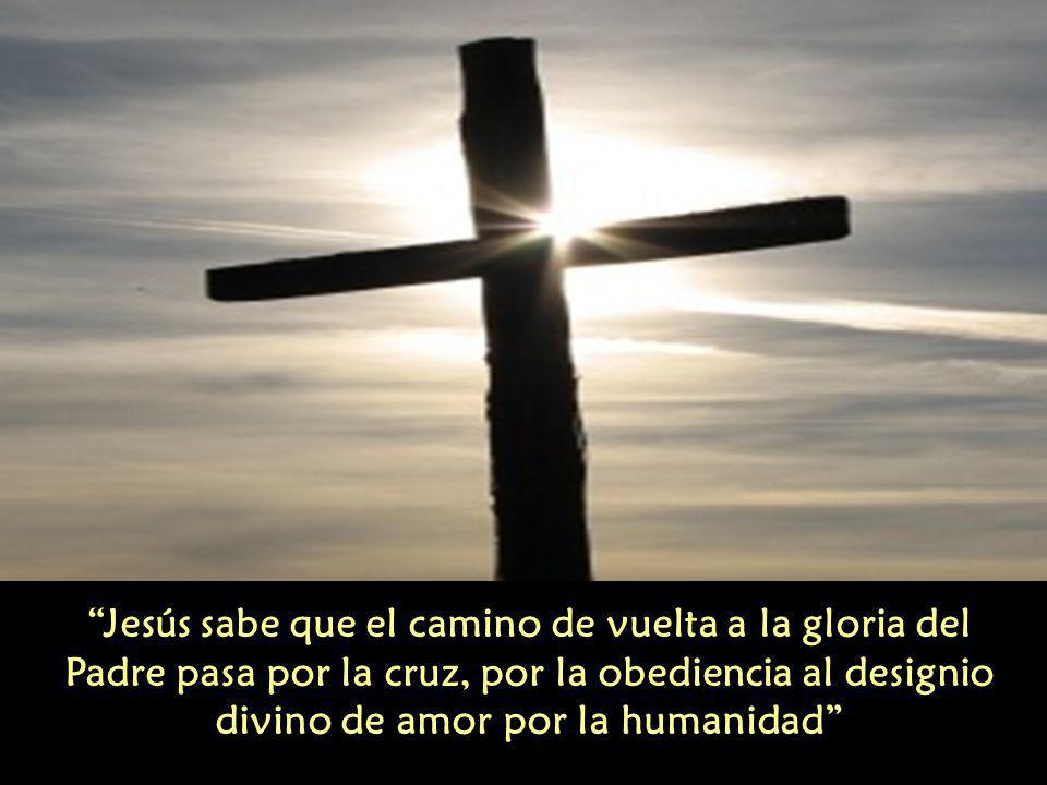 Jesús sabe que el camino de vuelta a la gloria del Padre pasa por la cruz, por la obediencia al designio divino de amor por la humanidad