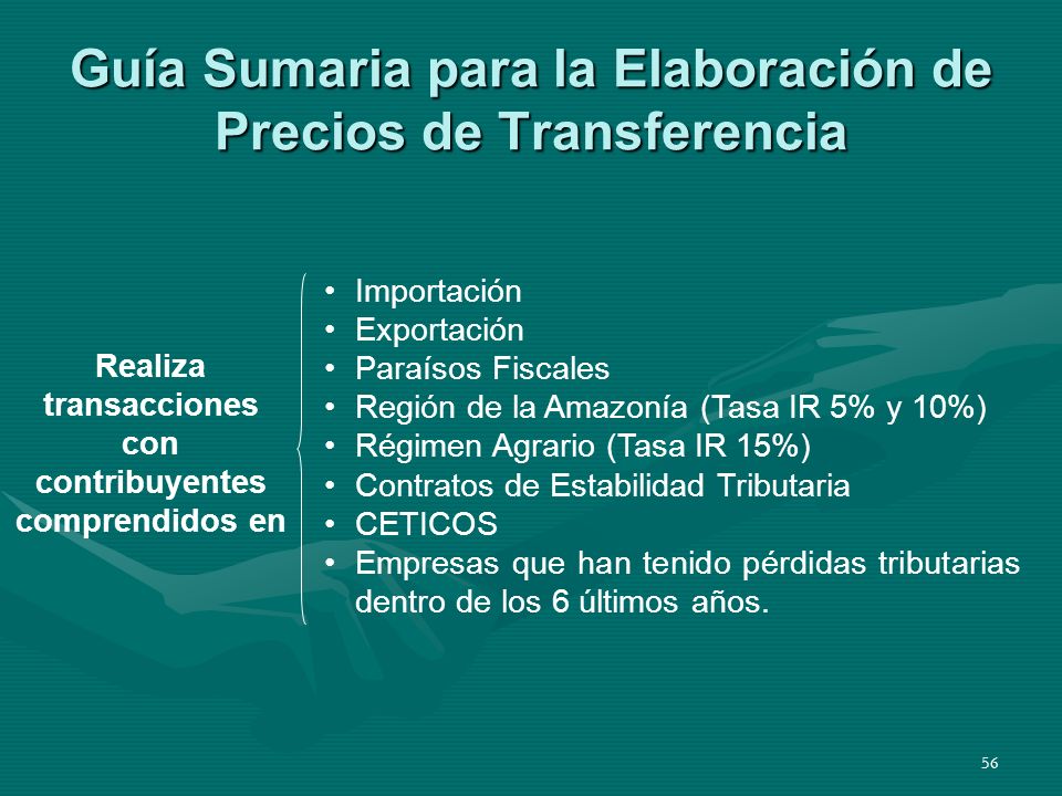 Guía Sumaria para la Elaboración de Precios de Transferencia