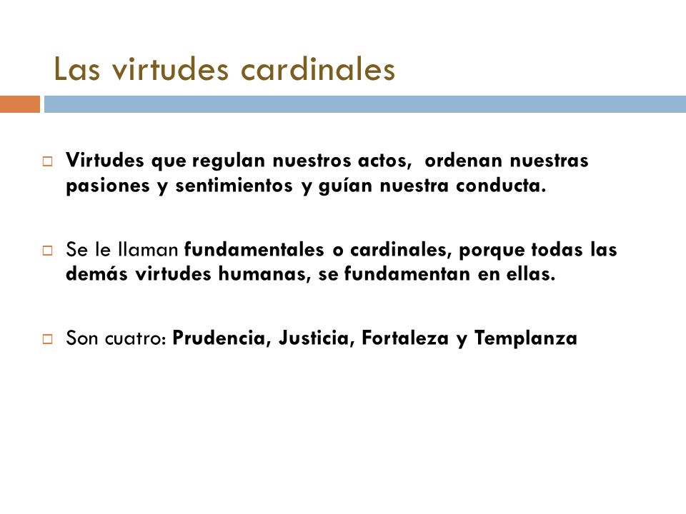 Las virtudes cardinales