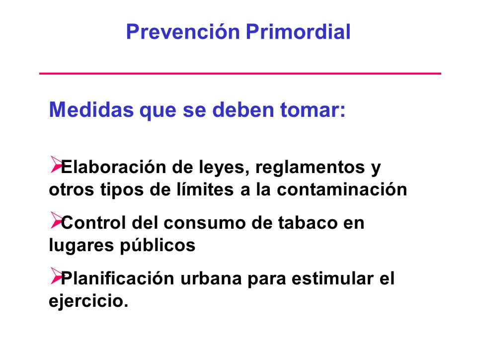 Prevención Primordial