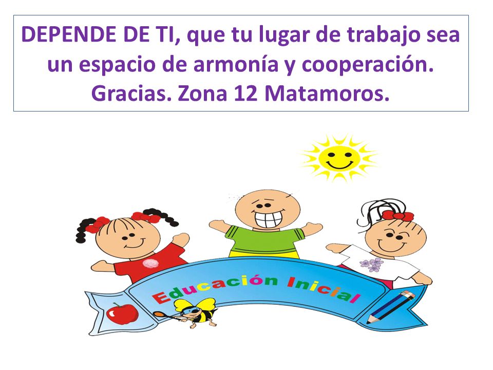 DEPENDE DE TI, que tu lugar de trabajo sea un espacio de armonía y cooperación.