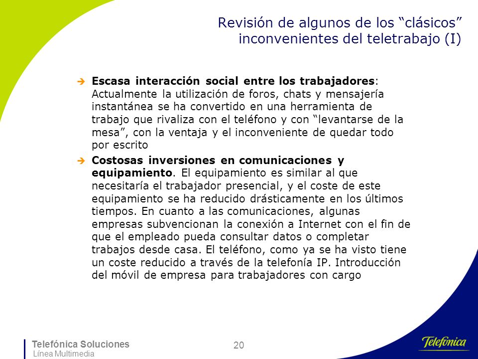 Revisión de algunos de los clásicos inconvenientes del teletrabajo (I)
