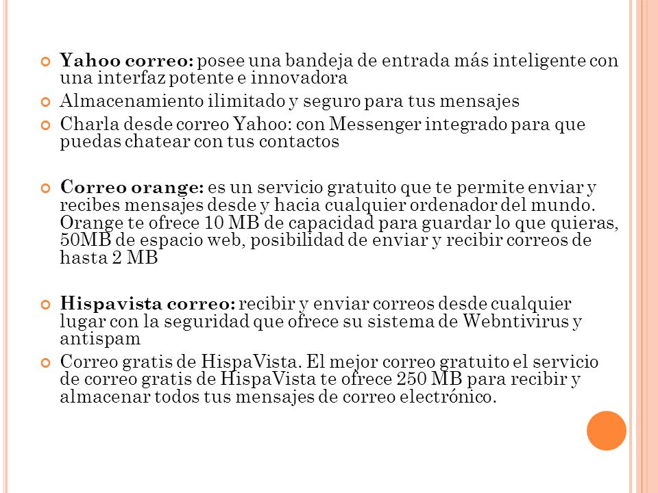 Yahoo correo: posee una bandeja de entrada más inteligente con una interfaz potente e innovadora