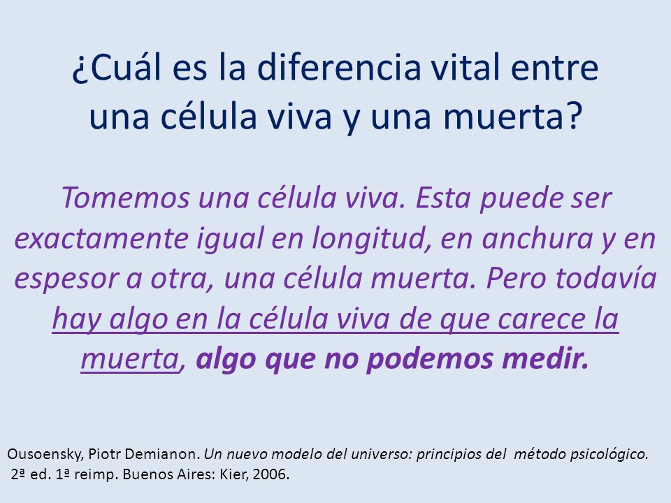 ¿Cuál es la diferencia vital entre una célula viva y una muerta