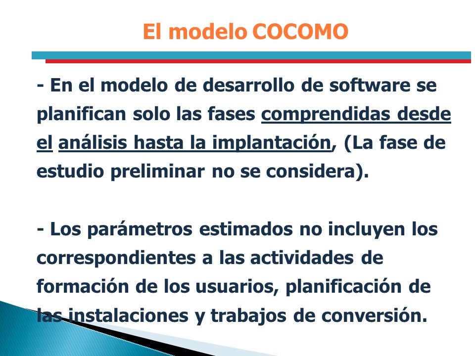 El modelo COCOMO