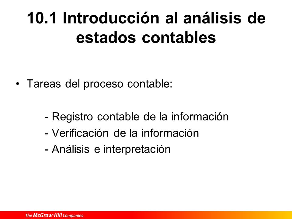 10.1 Introducción al análisis de estados contables