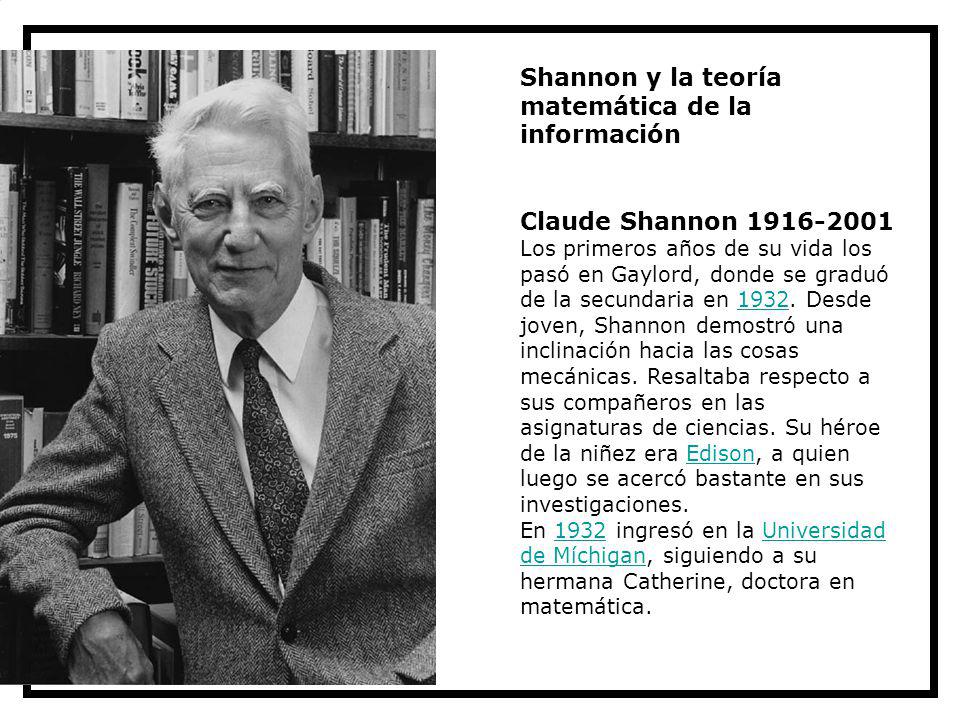 Shannon y la teoría matemática de la información