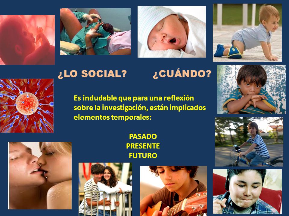 ¿LO SOCIAL ¿CUÁNDO Es indudable que para una reflexión sobre la investigación, están implicados elementos temporales: