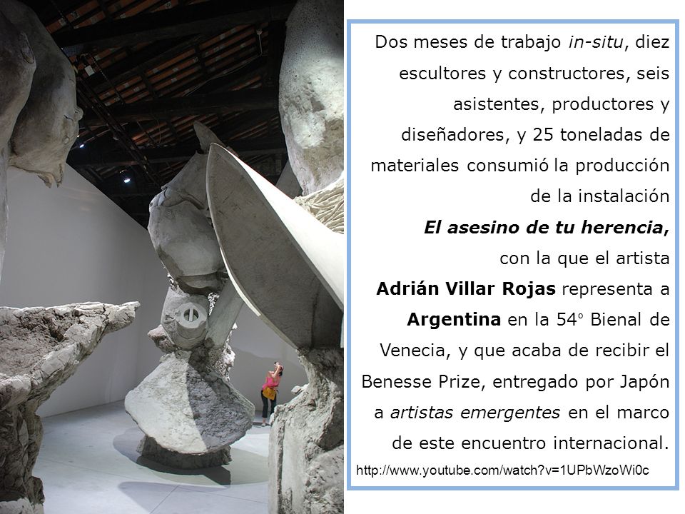 El asesino de tu herencia, con la que el artista