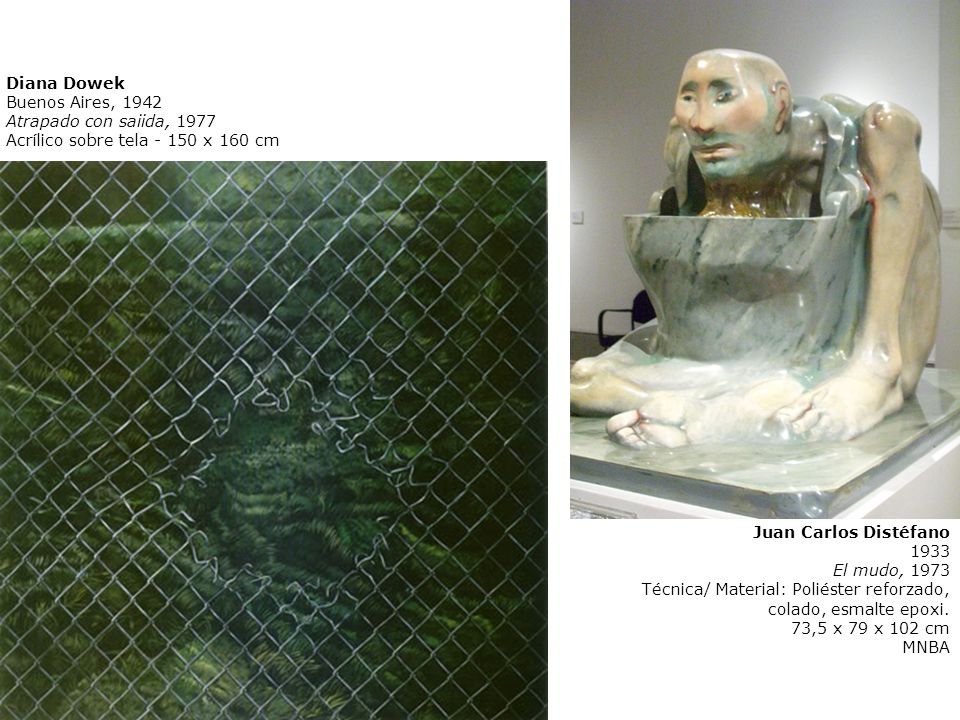 Diana Dowek Buenos Aires, Atrapado con saiida, Acrílico sobre tela x 160 cm. Juan Carlos Distéfano.
