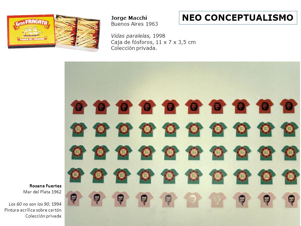NEO CONCEPTUALISMO NEO POP Jorge Macchi Buenos Aires 1963