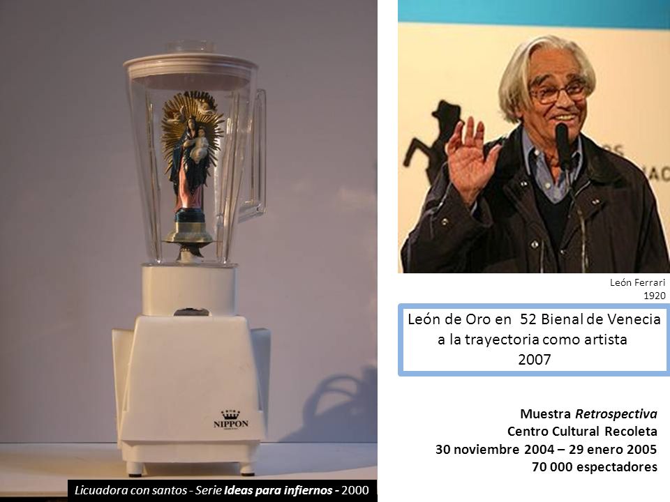 León de Oro en 52 Bienal de Venecia a la trayectoria como artista 2007