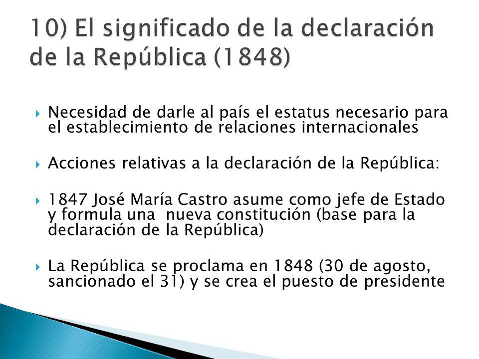 10) El significado de la declaración de la República (1848)