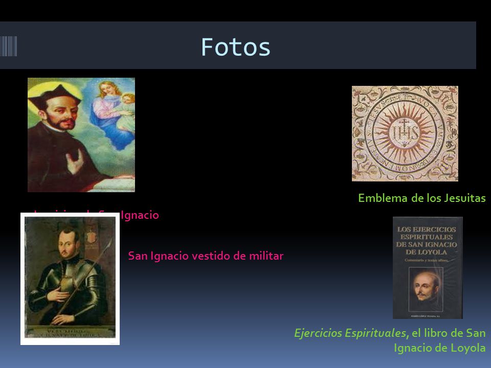 Fotos Emblema de los Jesuitas La vision de San Ignacio