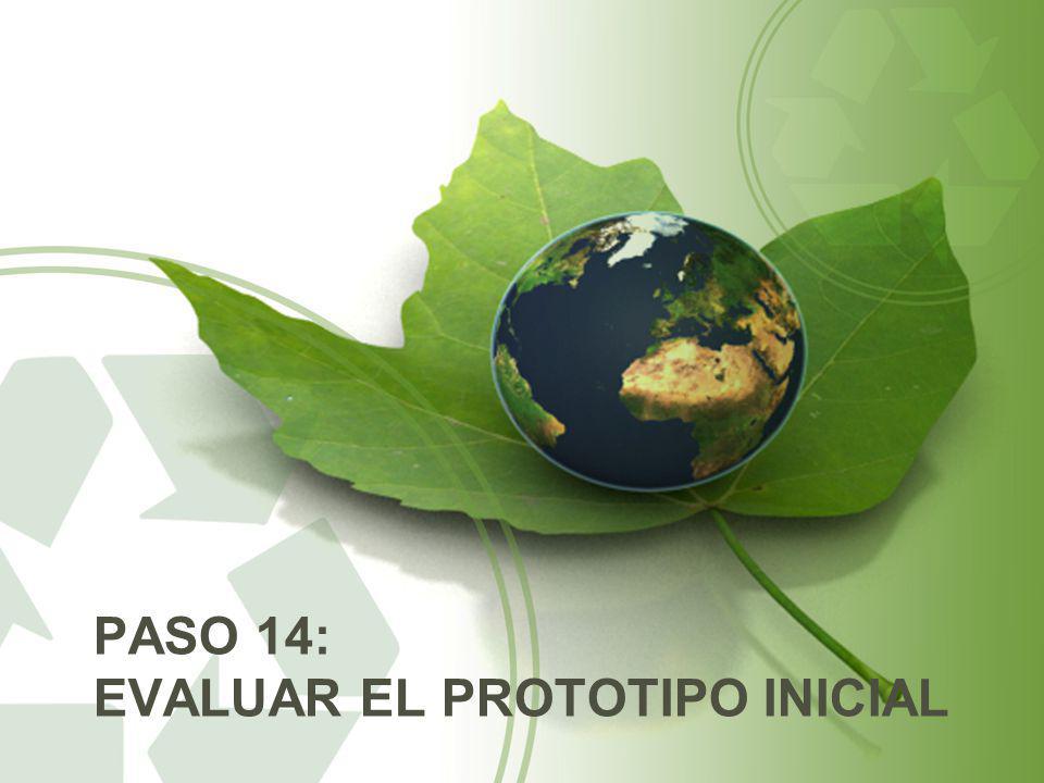 Paso 14: evaluar el prototipo inicial