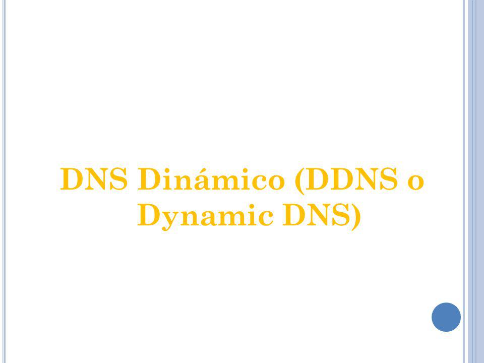 DNS Dinámico (DDNS o Dynamic DNS)