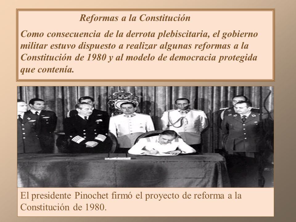 Reformas a la Constitución