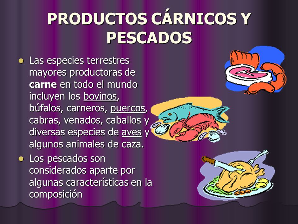 PRODUCTOS CÁRNICOS Y PESCADOS