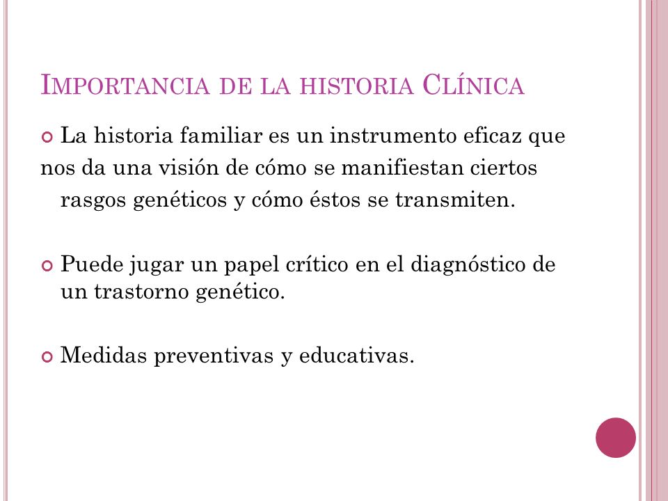 Importancia de la historia Clínica