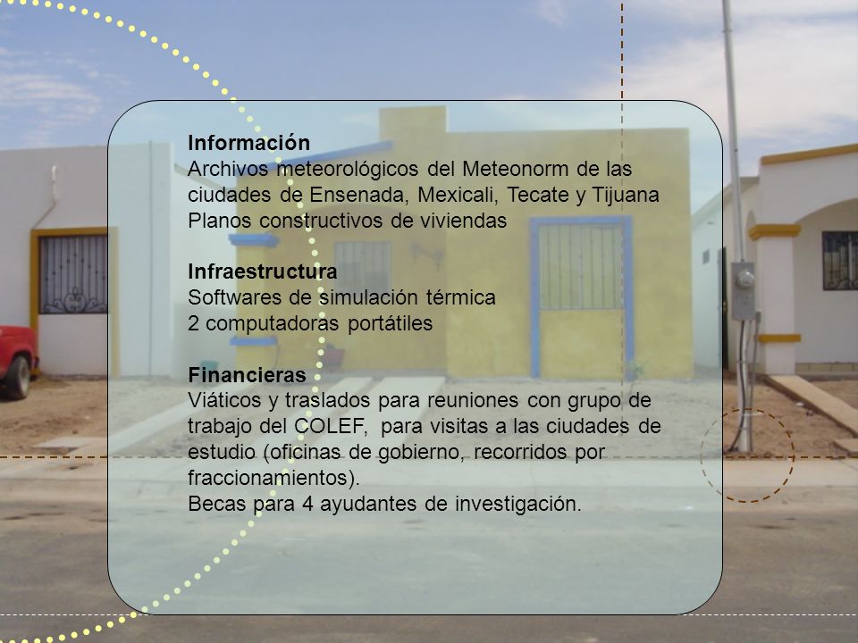 Información Archivos meteorológicos del Meteonorm de las ciudades de Ensenada, Mexicali, Tecate y Tijuana.