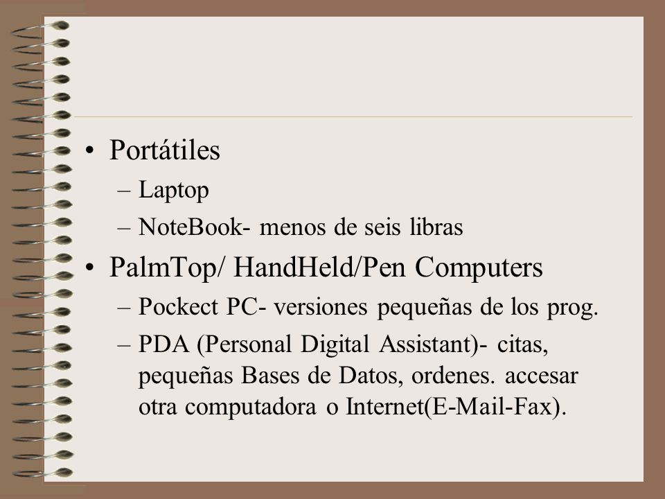 PalmTop/ HandHeld/Pen Computers