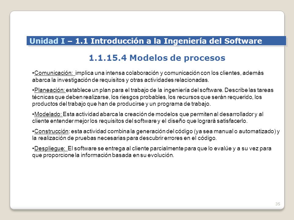 Unidad I – 1.1 Introducción a la Ingeniería del Software