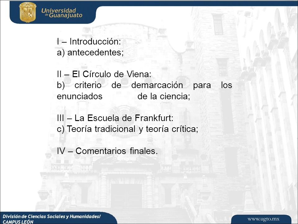 II – El Círculo de Viena: