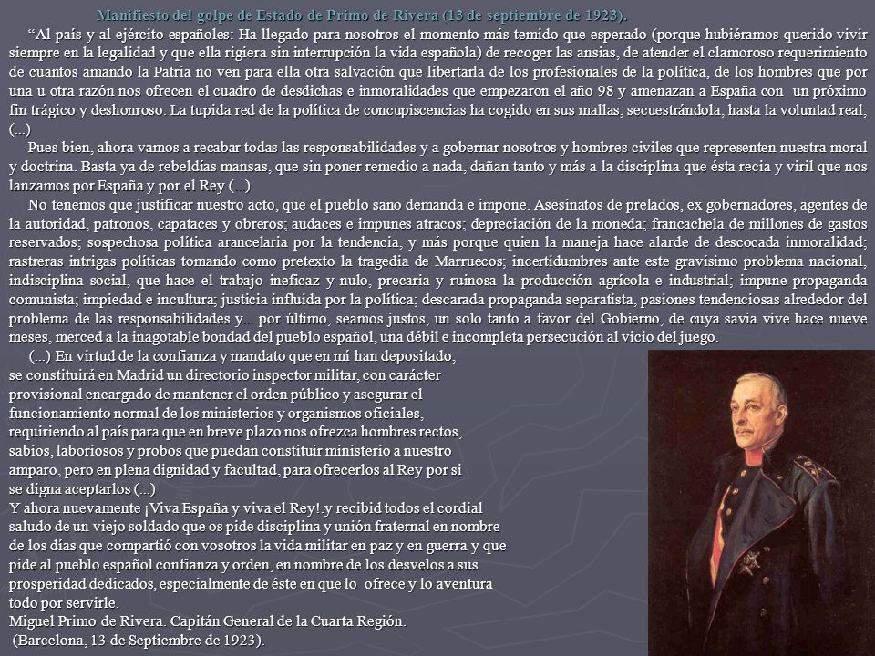 (...) En virtud de la confianza y mandato que en mí han depositado,