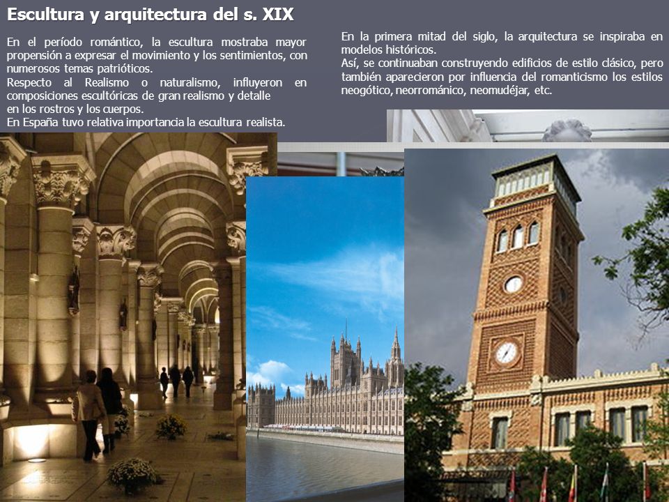 Escultura y arquitectura del s. XIX