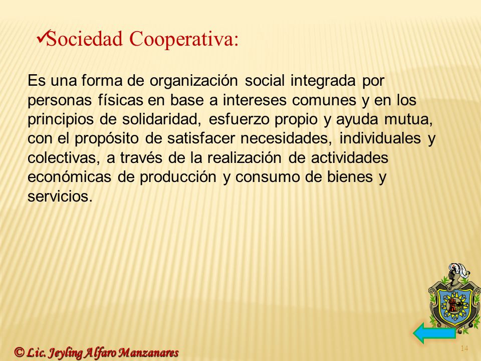 Sociedad Cooperativa: