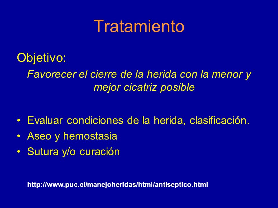 Favorecer el cierre de la herida con la menor y mejor cicatriz posible