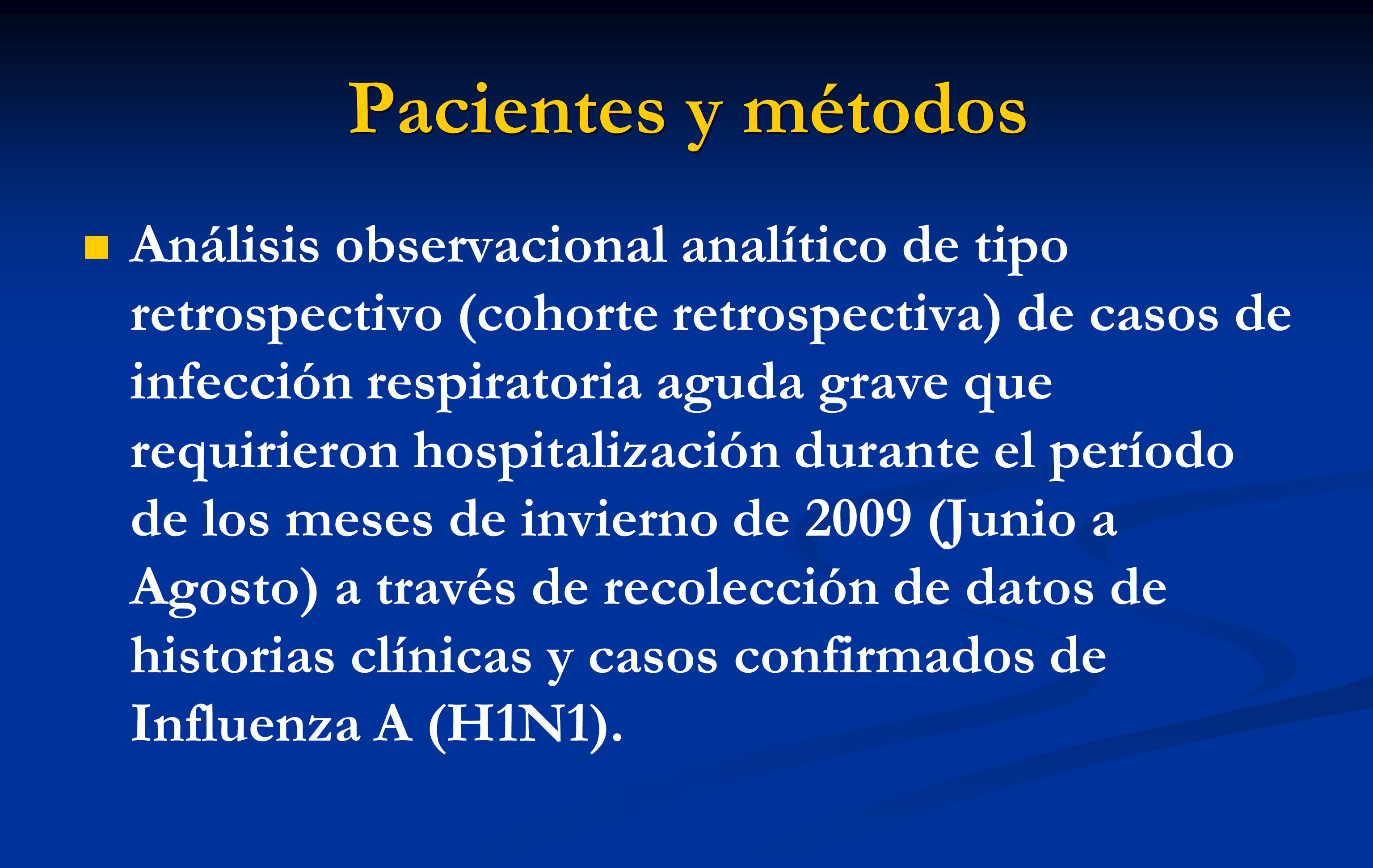 Pacientes y métodos