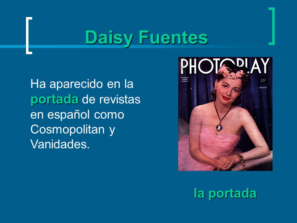 Daisy Fuentes la portada