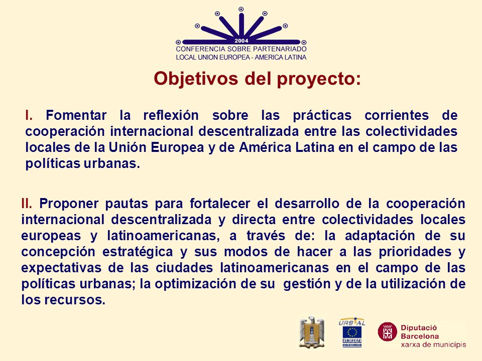 Objetivos del proyecto: