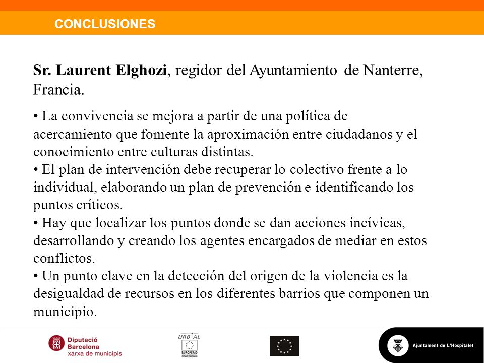 Sr. Laurent Elghozi, regidor del Ayuntamiento de Nanterre, Francia.
