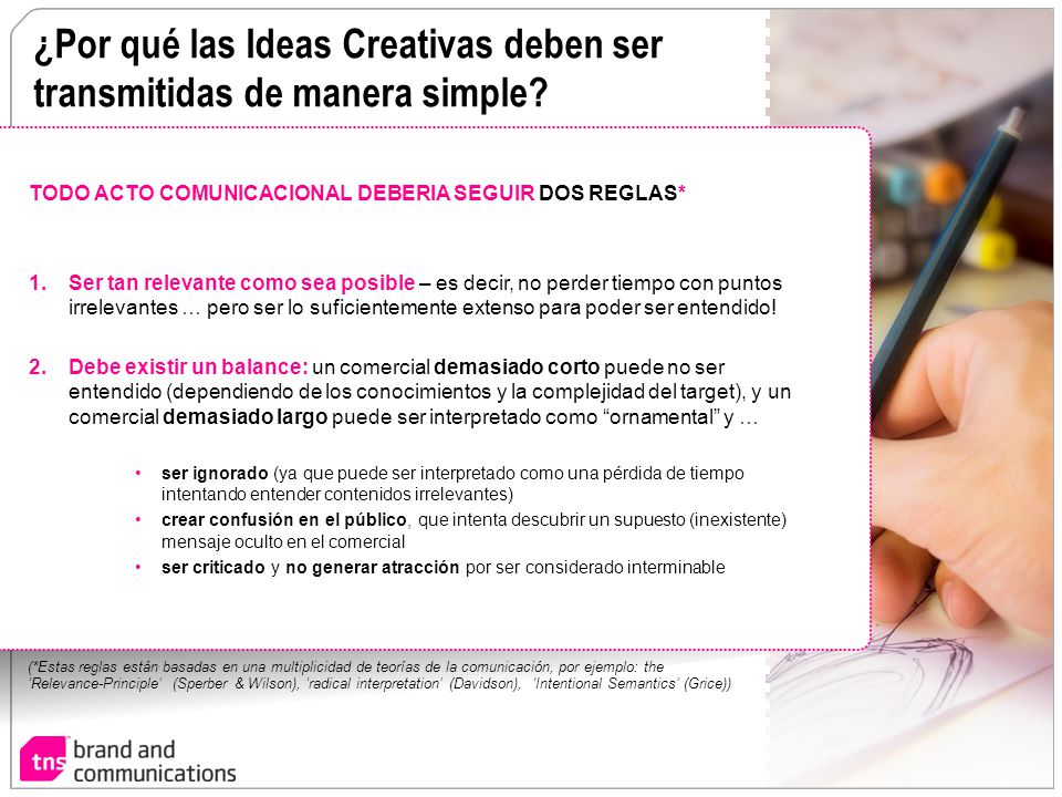¿Por qué las Ideas Creativas deben ser transmitidas de manera simple