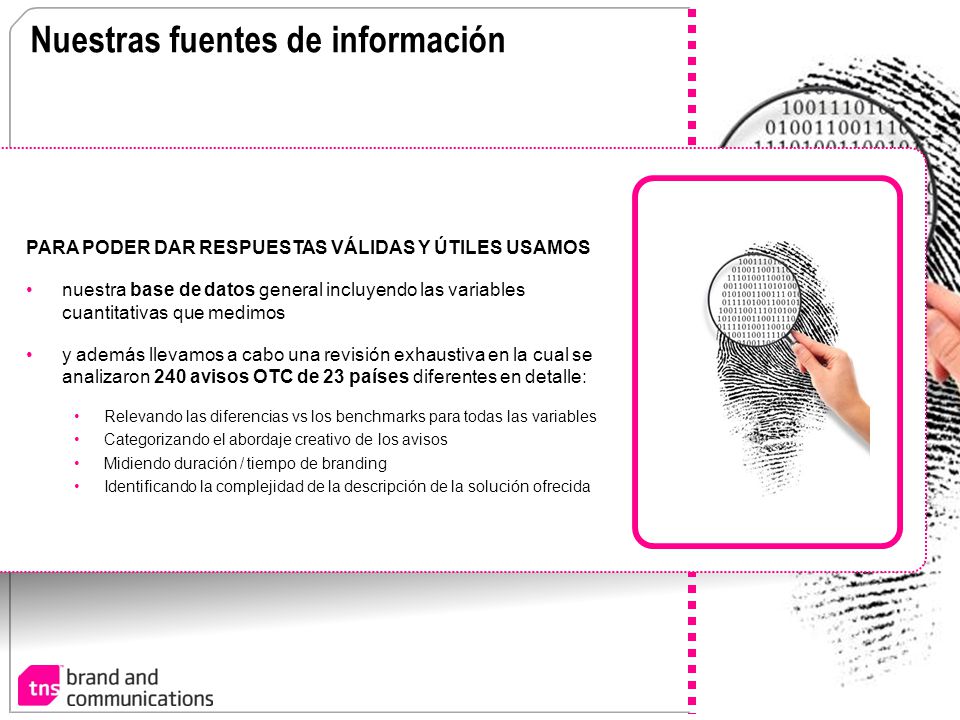 Nuestras fuentes de información