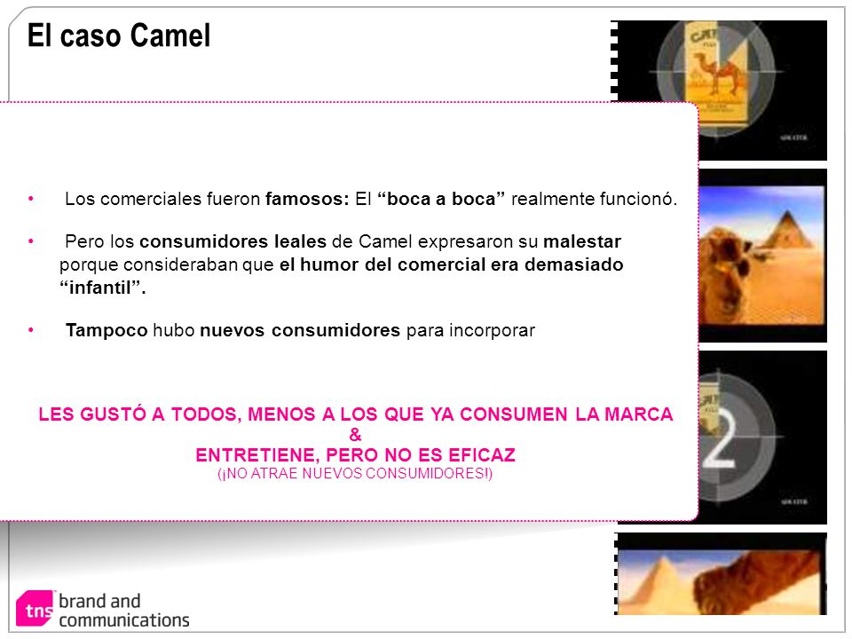 El caso Camel Los comerciales fueron famosos: El boca a boca realmente funcionó.