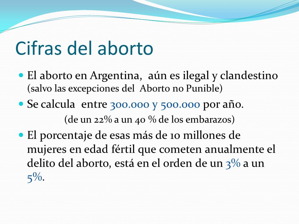 (de un 22% a un 40 % de los embarazos)