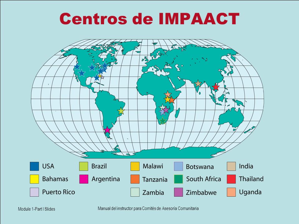 Manual del instructor para Comités de Asesoría Comunitaria