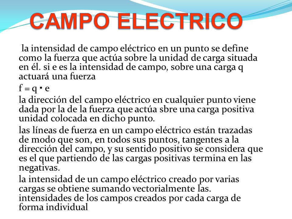 CAMPO ELECTRICO