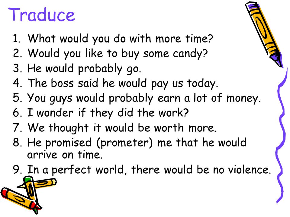 Traduce What would you do with more time