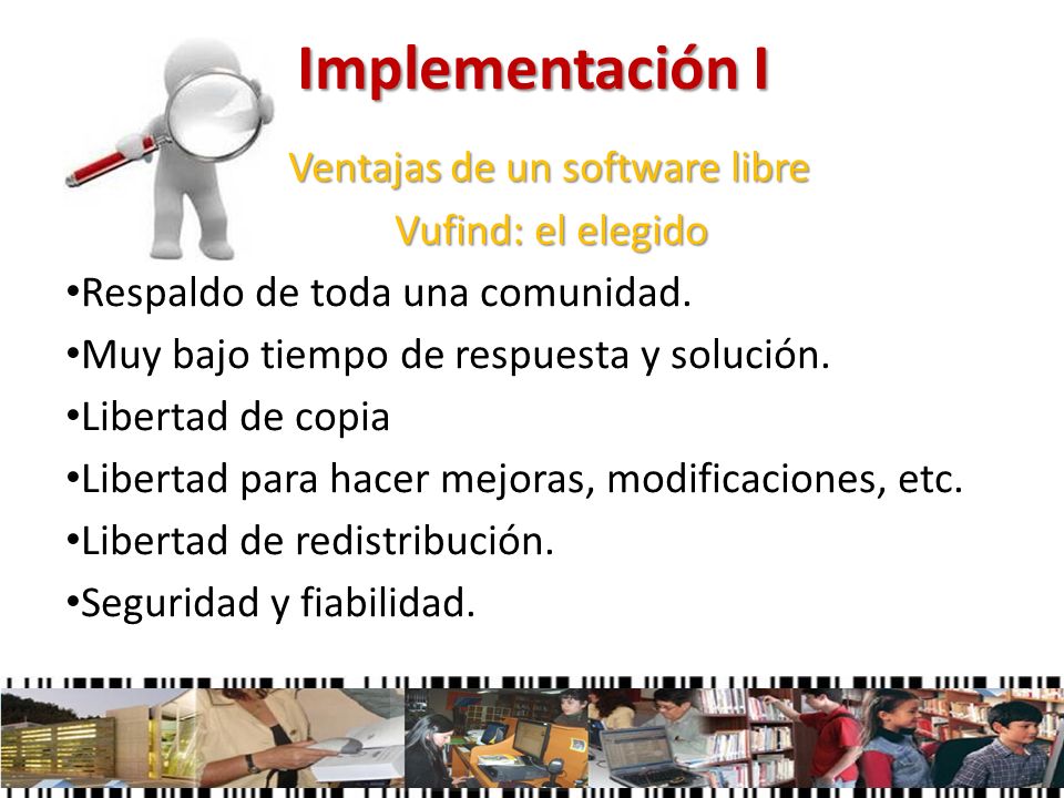 Implementación I Ventajas de un software libre Vufind: el elegido